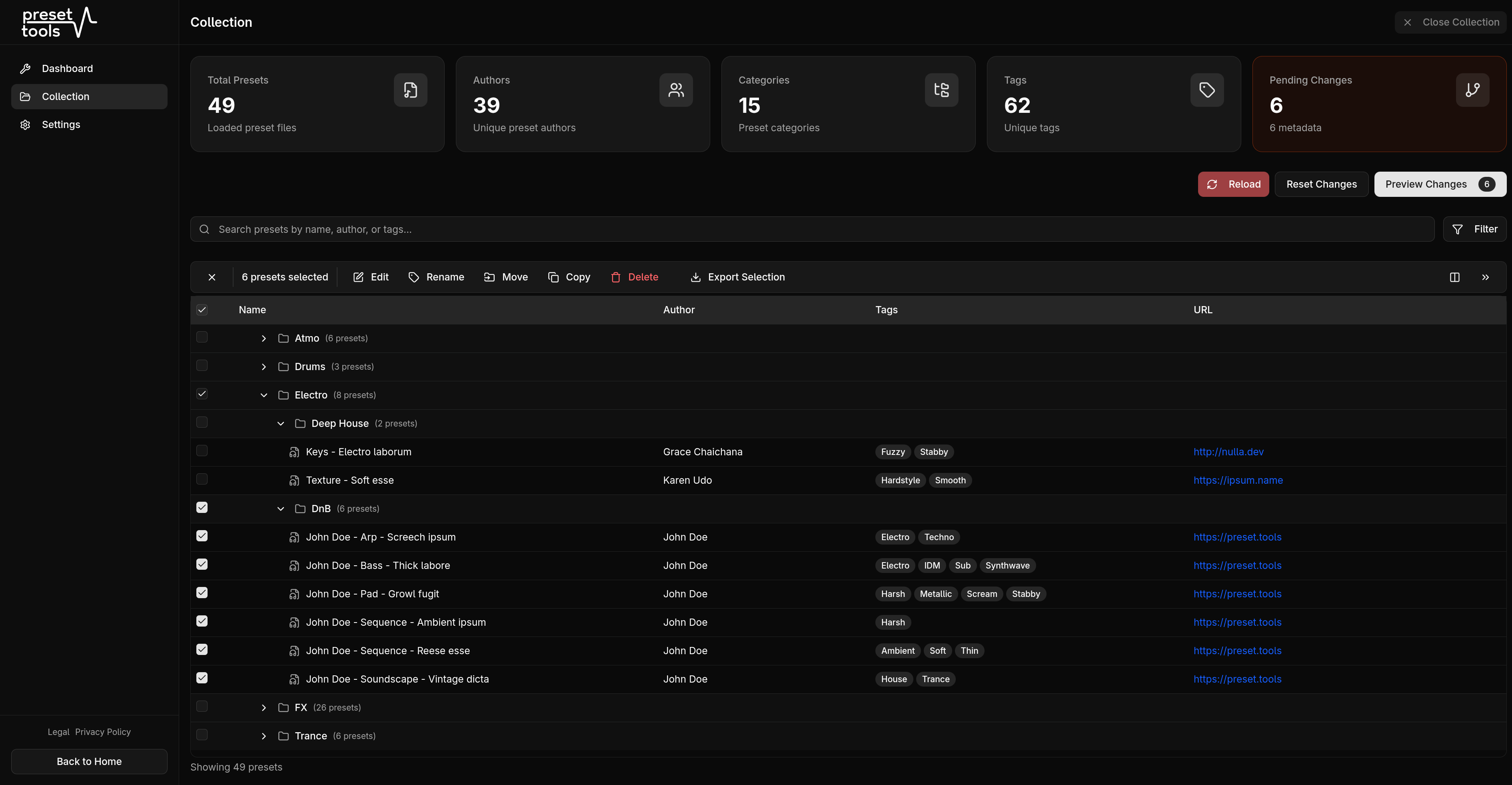 Renaming Serum 2 preset files with template patterns